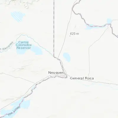 Map showing location of Contraalmirante Cordero (-38.724230, -68.152840)