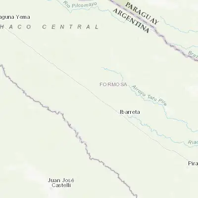Map showing location of Estanislao del Campo (-25.055040, -60.092180)