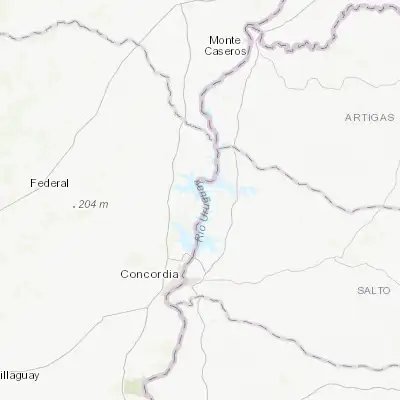 Map showing location of Federación (-31.006210, -57.899620)