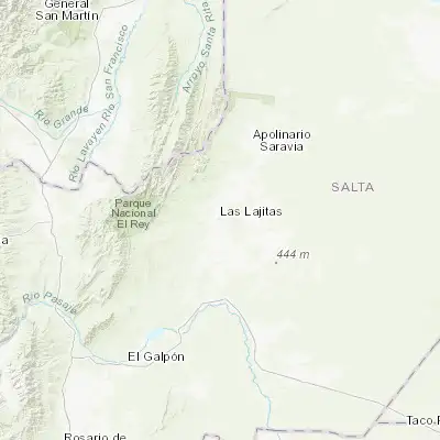 Map showing location of Las Lajitas (-24.727620, -64.193350)