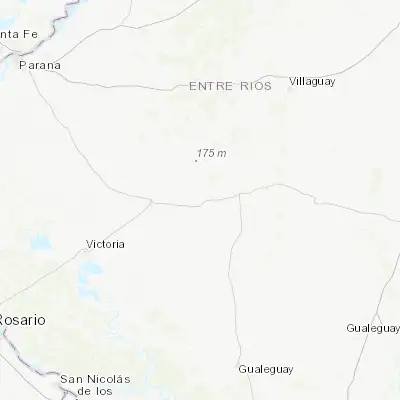 Map showing location of Lucas González (-32.384300, -59.530130)