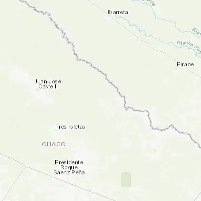 Map showing location of Pampa del Indio (-26.049820, -59.937280)