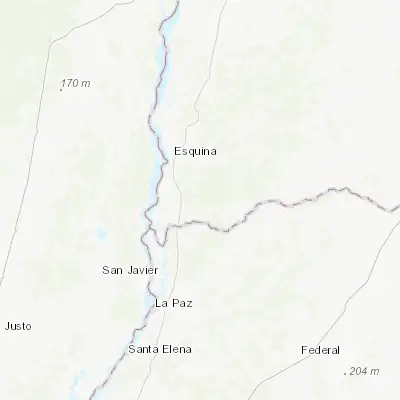 Map showing location of Pueblo Libertador (-30.220870, -59.389810)