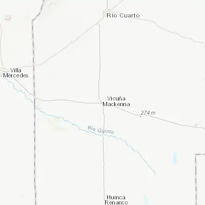 Map showing location of Vicuña Mackenna (-33.919650, -64.392150)