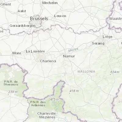 Map showing location of Bois-de-Villers (50.390330, 4.824070)