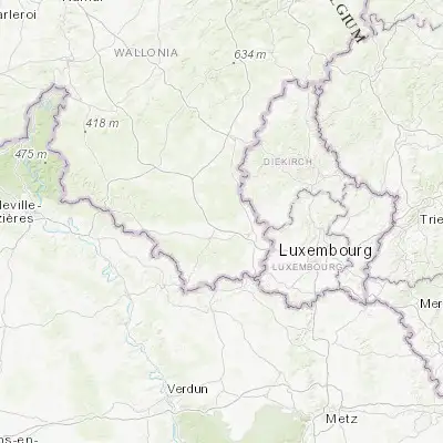 Map showing location of Habay-la-Neuve (49.728200, 5.647400)