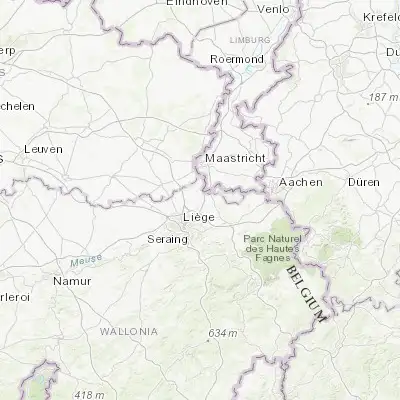Map showing location of Haccourt (50.730910, 5.669630)
