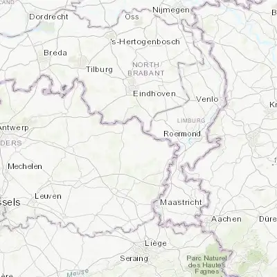 Map showing location of Kaulille (51.187630, 5.523720)