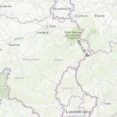 Map showing location of Lierneux (50.284770, 5.792360)
