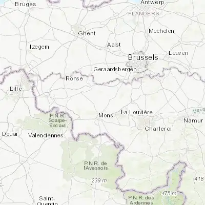 Map showing location of Neufvilles (50.571070, 4.000410)
