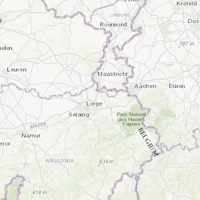 Map showing location of Trembleur (50.695440, 5.726040)
