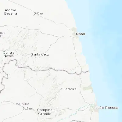 Map showing location of Santo Antônio (-6.310560, -35.478890)