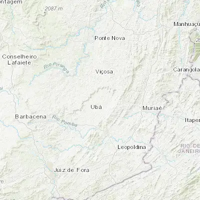 Map showing location of Visconde do Rio Branco (-21.010280, -42.840560)