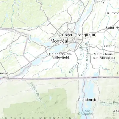 Map showing location of Sainte-Martine (45.250080, -73.799190)