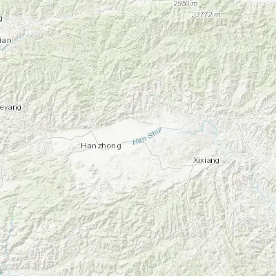 Map showing location of Chenggu (33.149170, 107.325830)