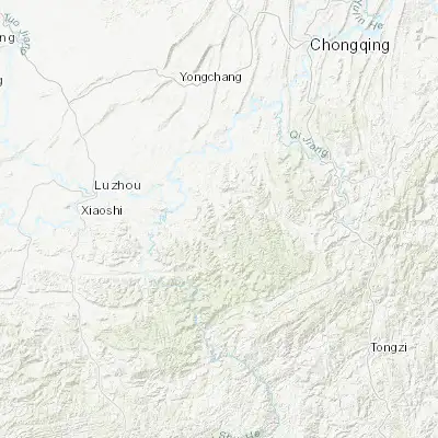 Map showing location of Fubao (28.769050, 106.076670)