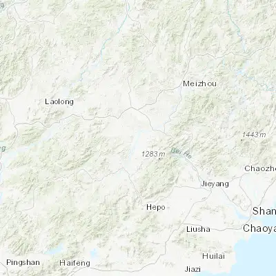 Map showing location of Hedong (23.919600, 115.780100)