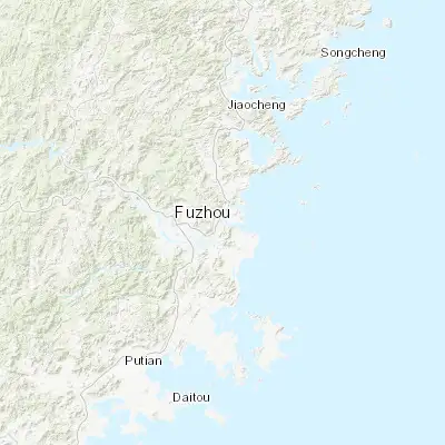 Map showing location of Houyu (26.059580, 119.535020)