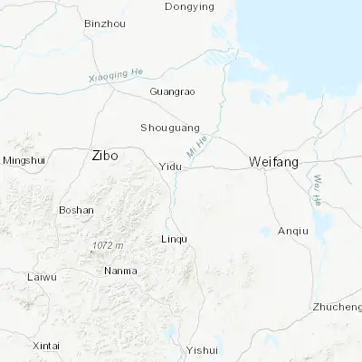 Map showing location of Huanglou (36.647090, 118.605540)