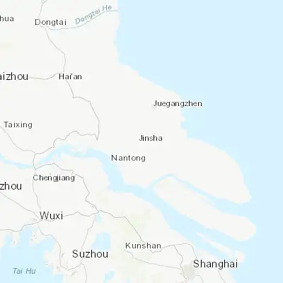 Map showing location of Jinsha (32.089820, 121.073550)