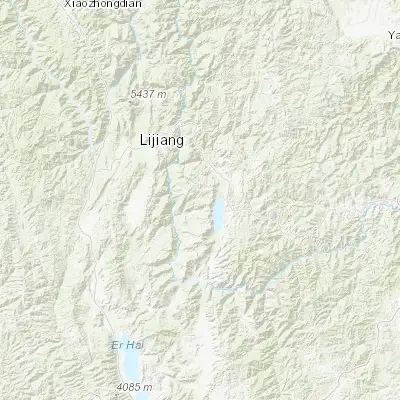 Map showing location of Shunzhou (26.621200, 100.554260)