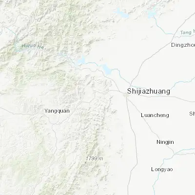 Map showing location of Siwei (38.016570, 114.153280)