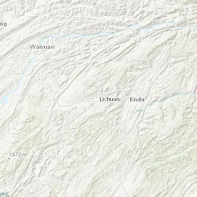 Map showing location of Tuanbao (30.336750, 109.134650)