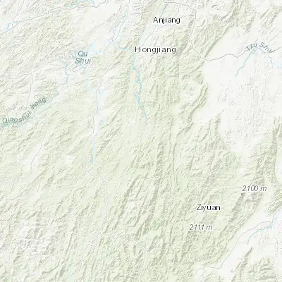 Map showing location of Zhaishi Miaozu Dongzuxiang (26.500830, 110.044440)