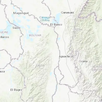 Map showing location of Arenal (8.459280, -73.943310)