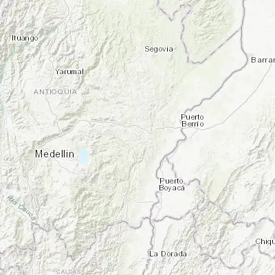 Map showing location of Caracolí (6.409200, -74.757150)