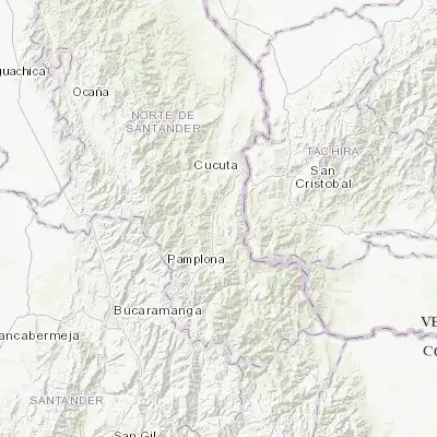 Map showing location of Chinácota (7.607310, -72.601080)