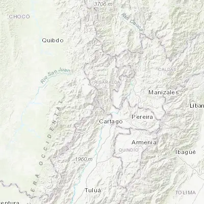 Map showing location of La Celia (5.003320, -76.003550)