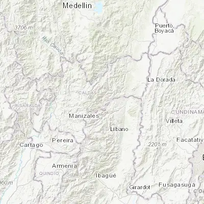 Map showing location of Manzanares (5.253970, -75.154030)
