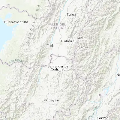 Map showing location of Padilla (3.220380, -76.313850)