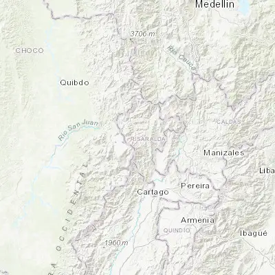 Map showing location of Pueblo Rico (5.222630, -76.030260)