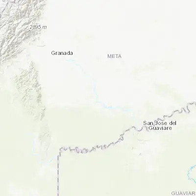 Map showing location of Puerto Yuca (2.938330, -73.208330)