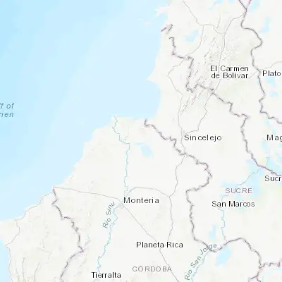 Map showing location of Purísima de la Concepción (9.236570, -75.721910)