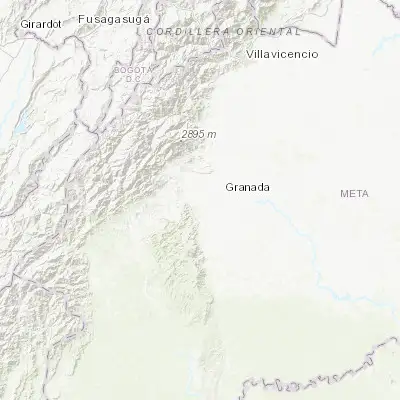 Map showing location of San Juan de Arama (3.369850, -73.872670)