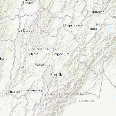 Map showing location of Tocancipá (4.965310, -73.913010)