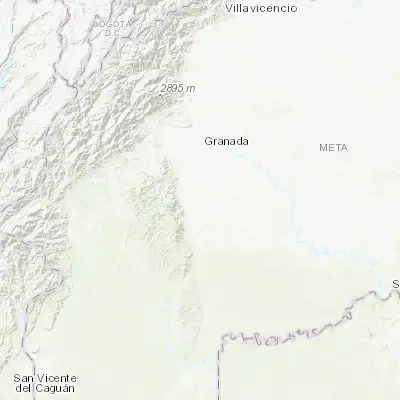 Map showing location of Vistahermosa (3.124280, -73.751560)