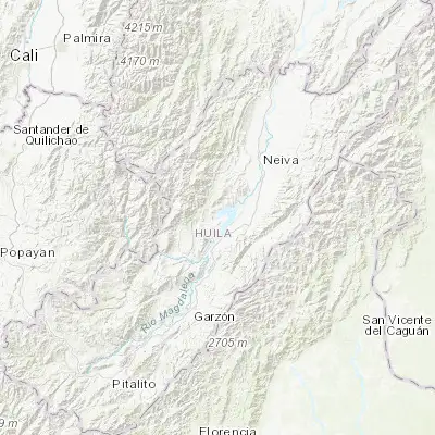 Map showing location of Yaguará (2.663550, -75.517530)