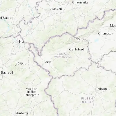 Map showing location of Březová (50.145570, 12.649960)