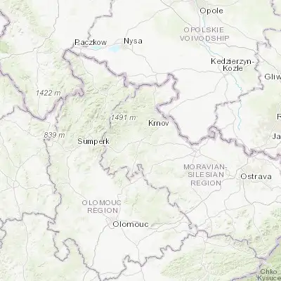 Map showing location of Bruntál (49.988440, 17.464700)