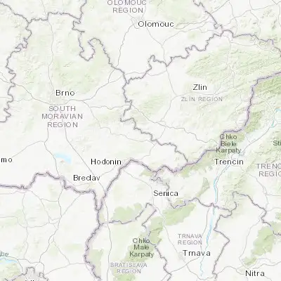 Map showing location of Bzenec (48.973360, 17.266850)