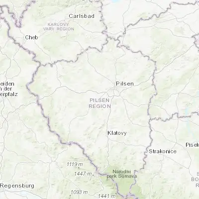 Map showing location of Chotěšov (49.654080, 13.202710)