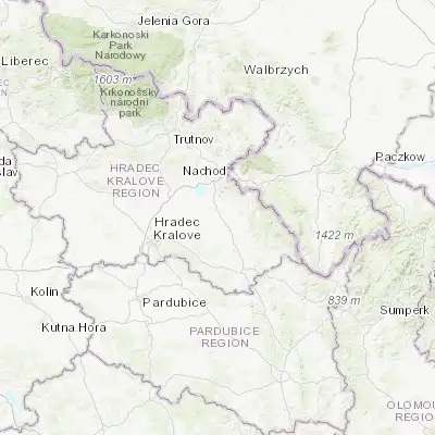 Map showing location of Dobruška (50.292010, 16.160010)