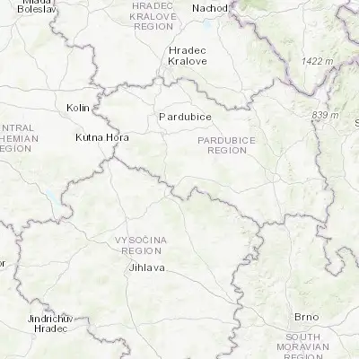Map showing location of Hlinsko (49.762130, 15.907560)