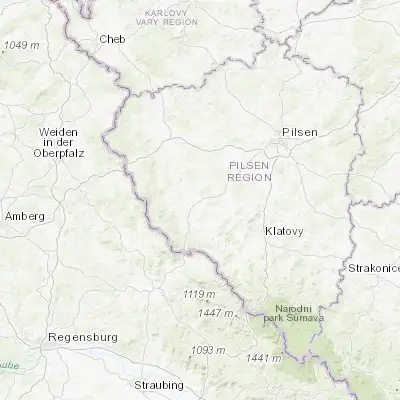 Map showing location of Horšovský Týn (49.529650, 12.944050)