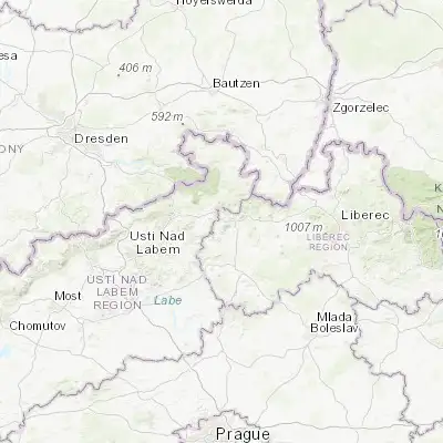 Map showing location of Kamenický Šenov (50.773590, 14.472870)