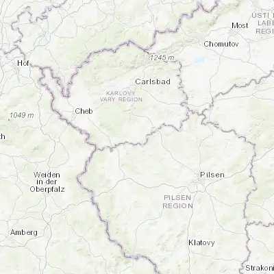 Map showing location of Klášter (49.967620, 12.876230)
